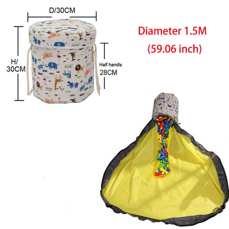 Saco Portátil para Armazenamento de Brinquedos