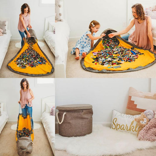 Saco Portátil para Armazenamento de Brinquedos