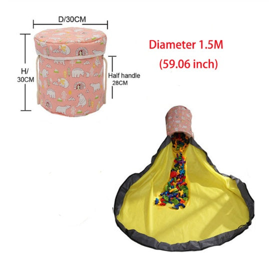 Saco Portátil para Armazenamento de Brinquedos